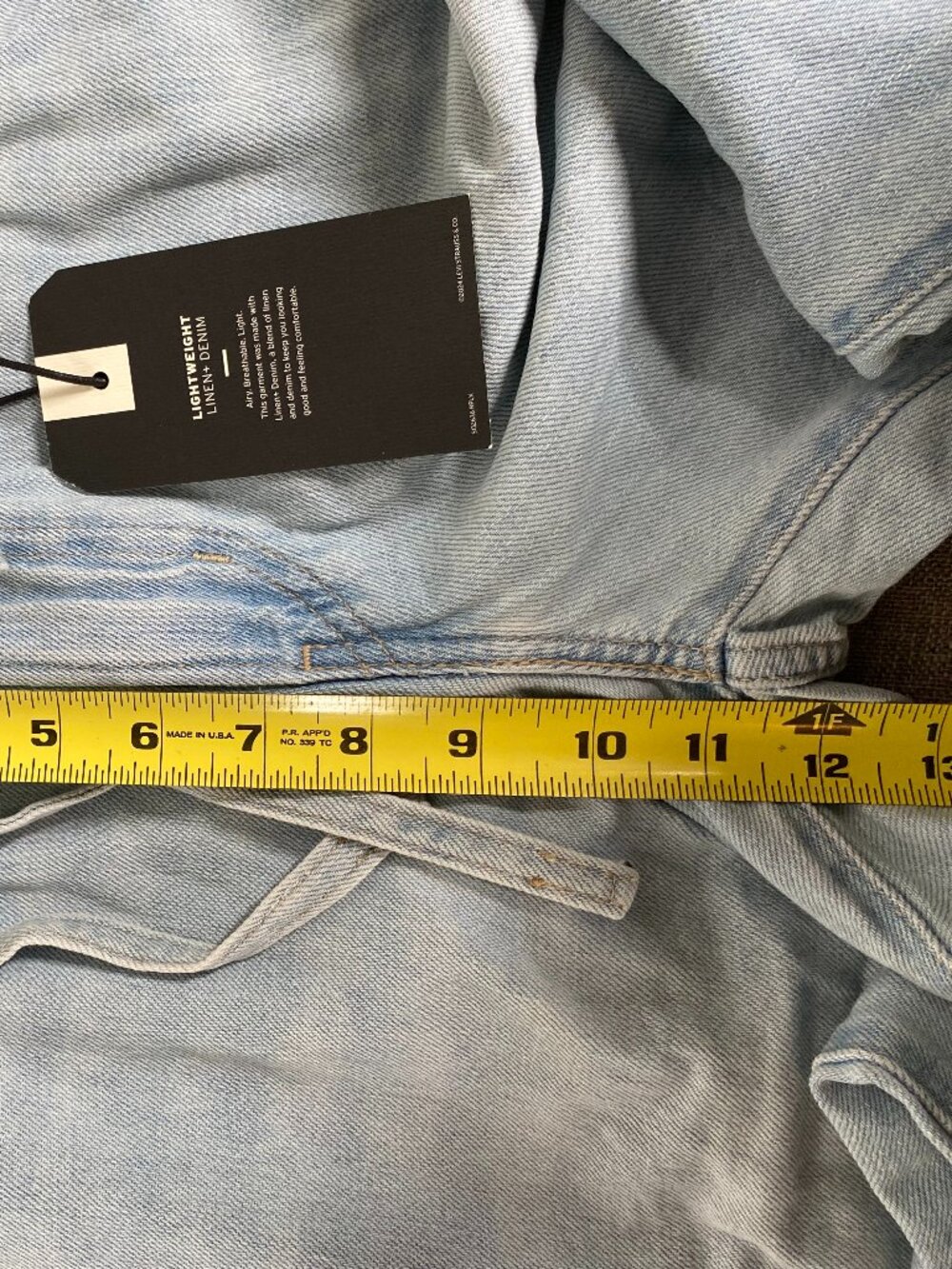 Levi's Premium XL Straight Wide Leg Jeans Women's 29 Blue Lightweight Linen NWT - Picture 13 of 16